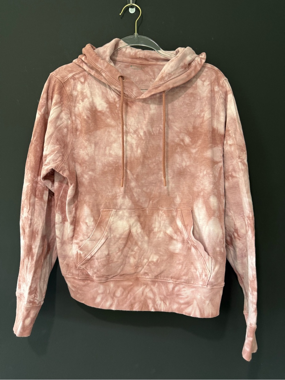 Athleta Pink Tie-Dye Pullover Hoodie